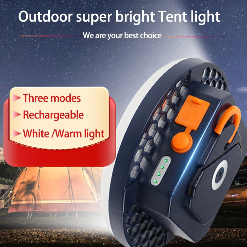 Rechargeable Portable Camping Lantern | Emergency LED Tent Light & Flashlight