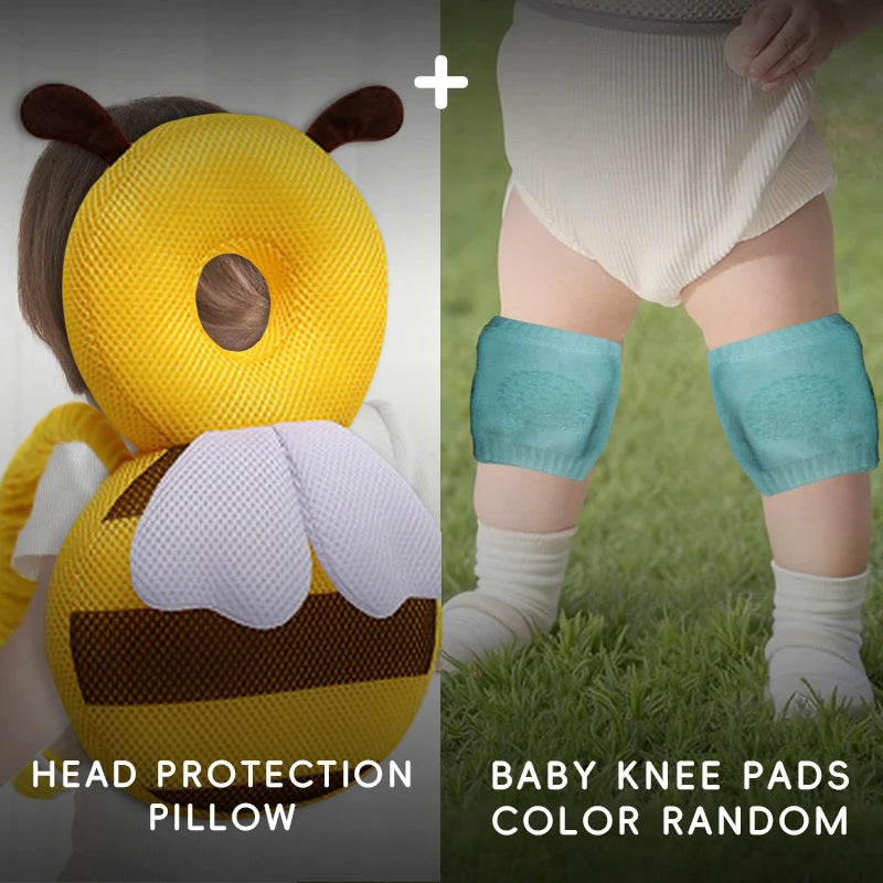 Baby Head Protection Headrest Cushion | Newborn Safety Pillow for Kids Bedding