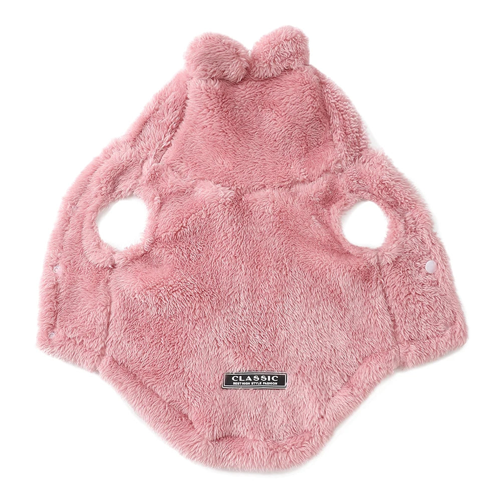Soft Fleece Dog Hoodie Jacket | Warm Autumn Winter Coat for Small & Medium Dogs