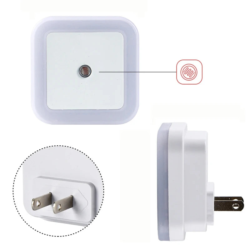 Wireless LED Night Light Sensor | Mini Plug-In Room Decoration Light