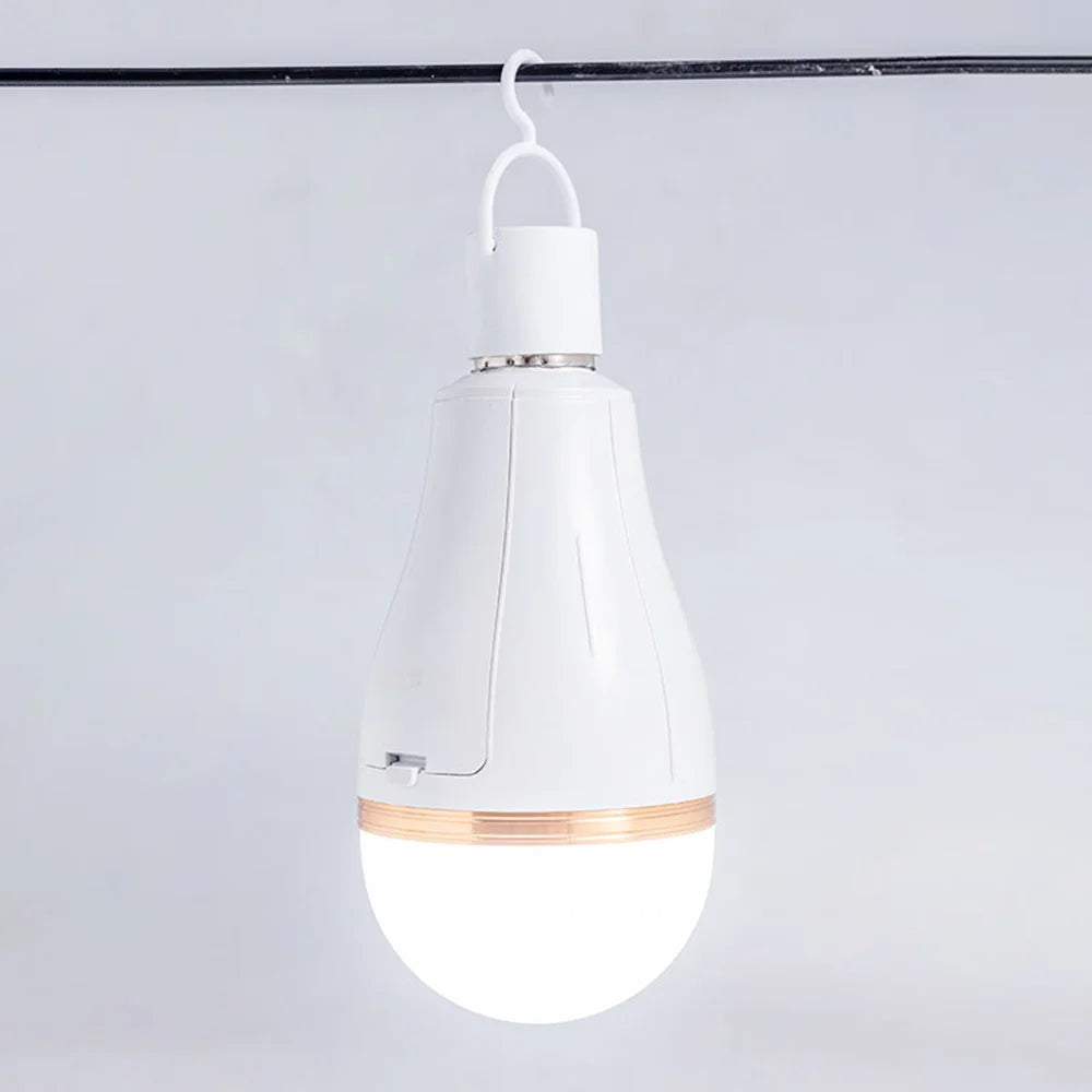 Smart Rechargeable Emergency LED Bulb | Flicker-Free Detachable Hook Light