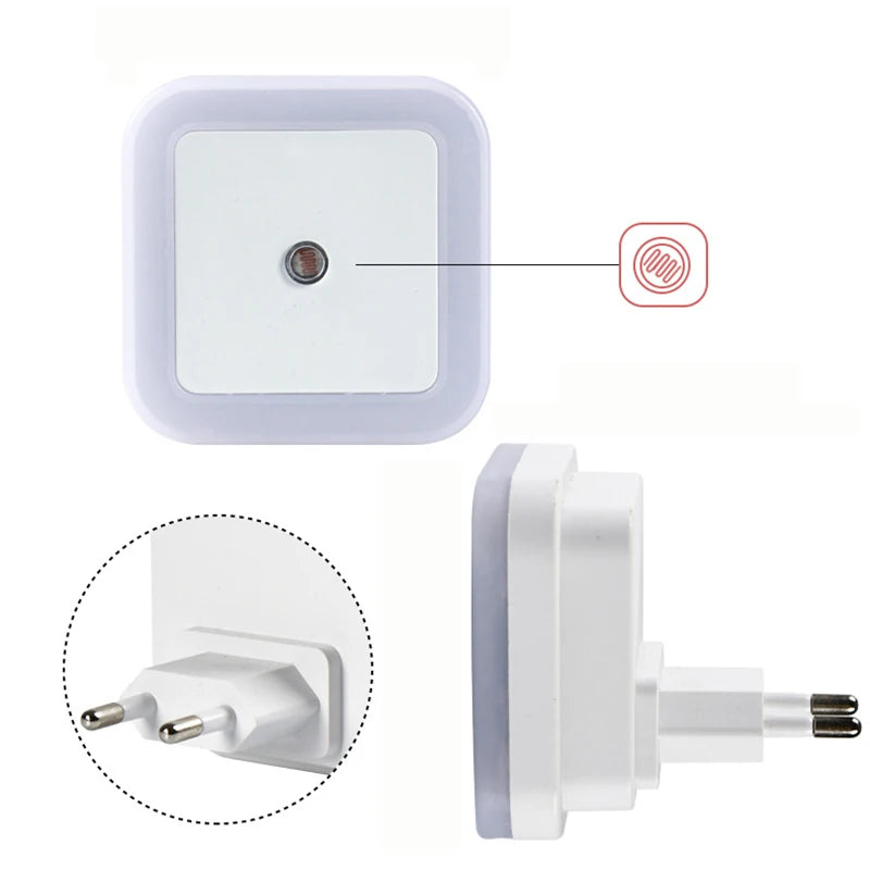 Wireless LED Night Light Sensor | Mini Plug-In Room Decoration Light