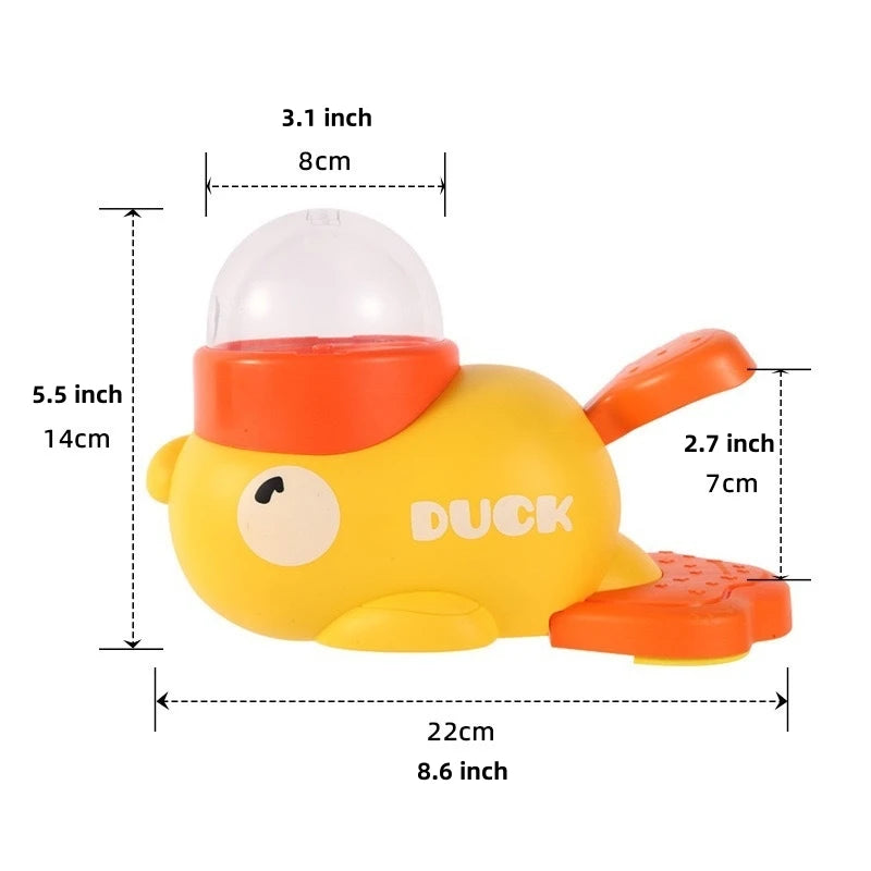 Cat Teaser Stick & Treat Dispenser Toy | Freeze-Dried Duck Launcher for Kittens