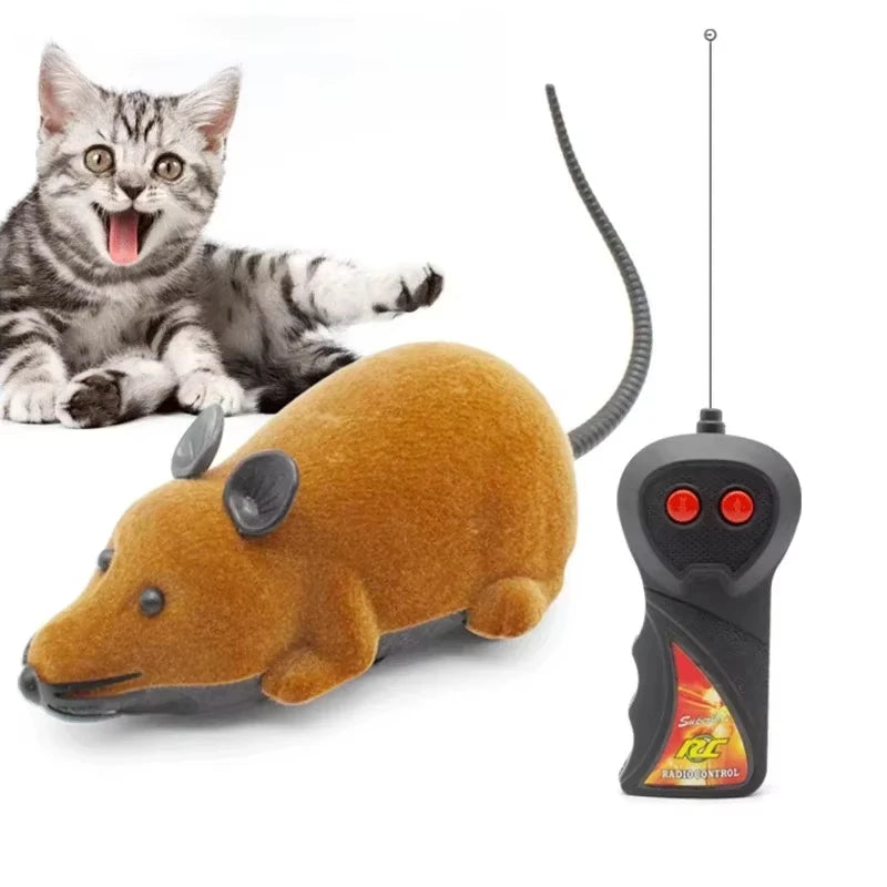 Remote Control Electronic Rat Cat Toy | Wireless Mechanical Motion Kitten Toy