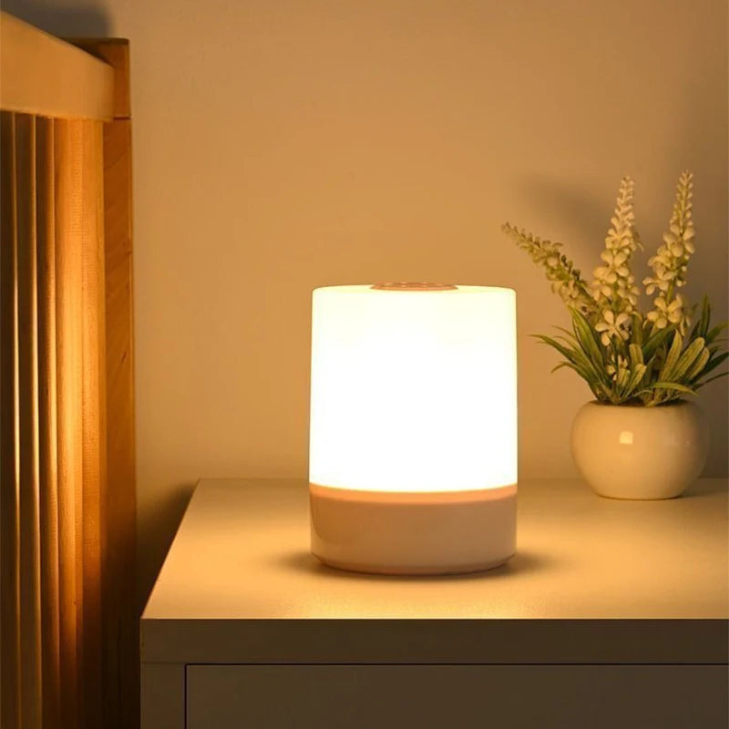 Dimmable Touch LED Bedside Table Lamp | Rechargeable Reading Night Light