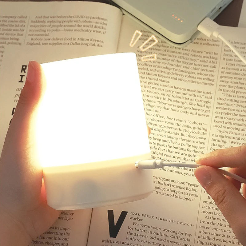 Dimmable Touch LED Bedside Table Lamp | Rechargeable Reading Night Light