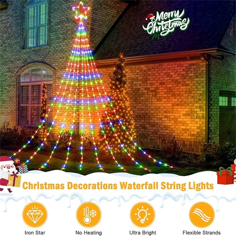 USB Waterproof LED Christmas Fairy String Lights | 8-Mode Indoor & Outdoor Party Light