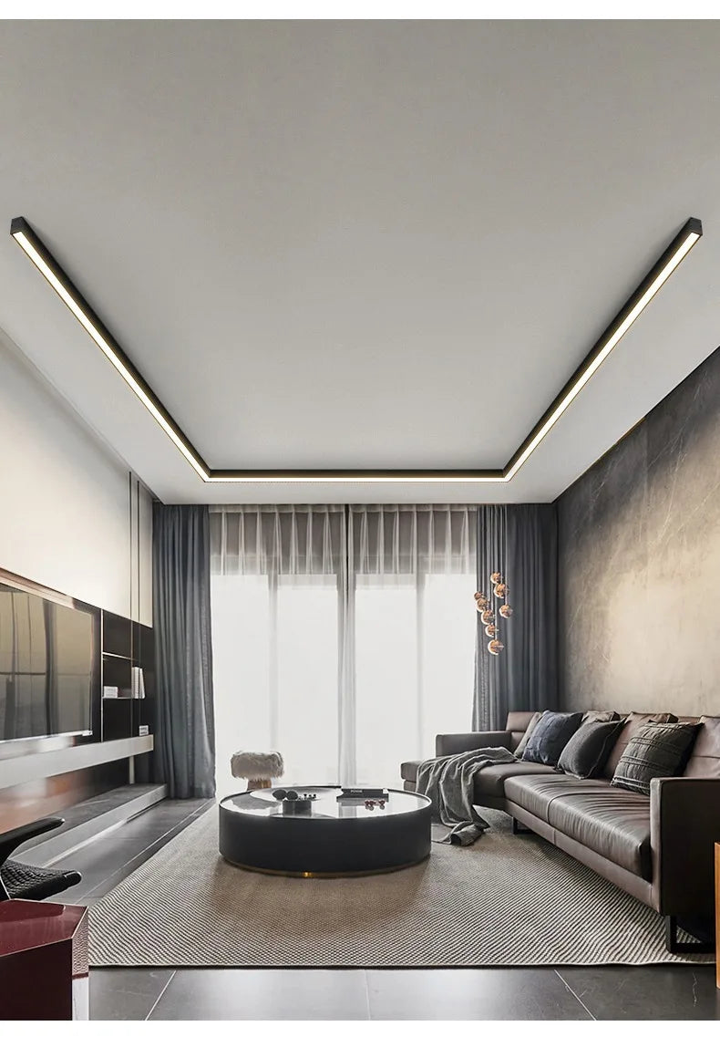 Nordic Modern LED Ceiling Strip Light | Kitchen & Bedroom – Salexe