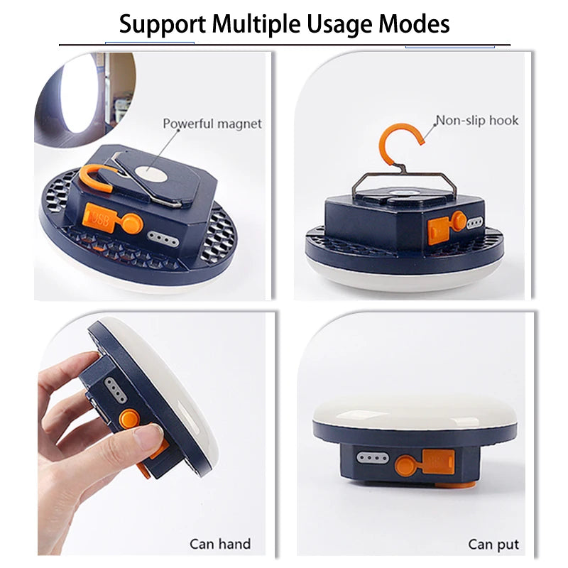 Rechargeable Portable Camping Lantern | Emergency LED Tent Light & Flashlight