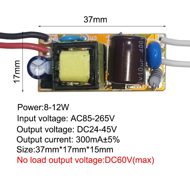 LED Driver Power Supply 110-265V | Constant Current Transformer 300mA
