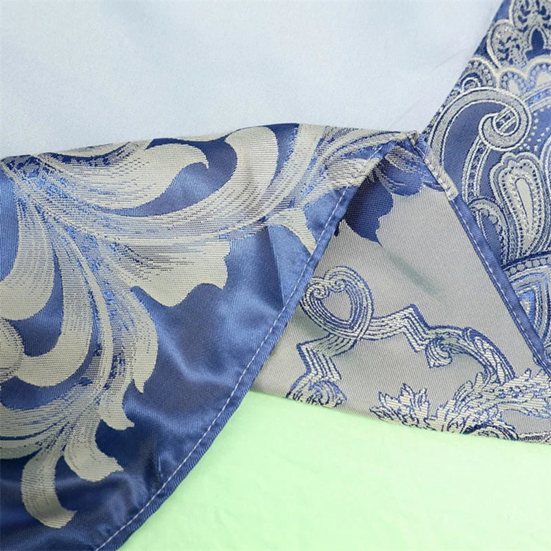 Luxury Satin Jacquard Duvet Cover Set | European Wedding Bedding King Queen Size