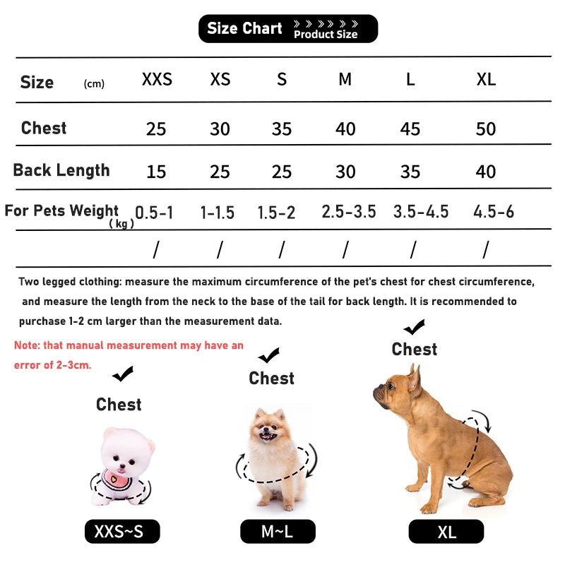 Soft Flannel Dog Puffer Vest | Warm Winter Sweater for Small Dogs