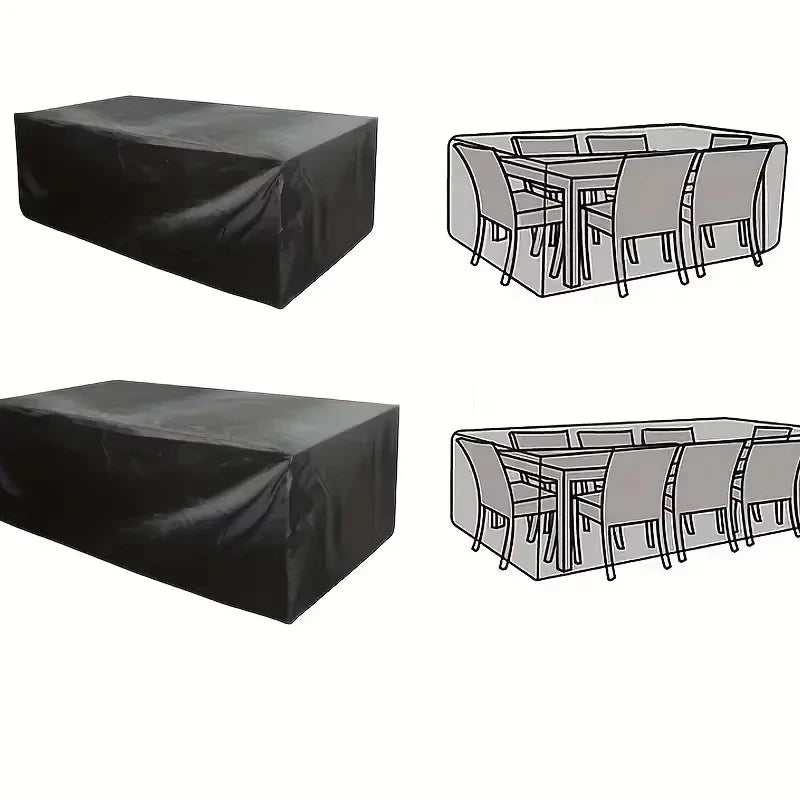 Waterproof Garden Table Furniture Cover | Windproof UV Oxford Cloth Protective Cover