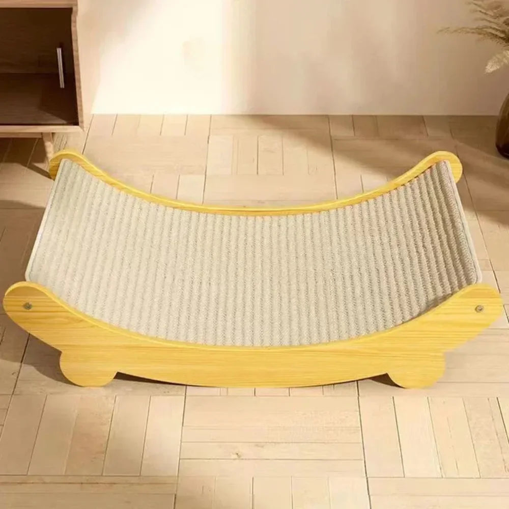 Large Detachable Cat Scratch Board & Sleeping Bed | Wear-Resistant Nail Grinding Pad