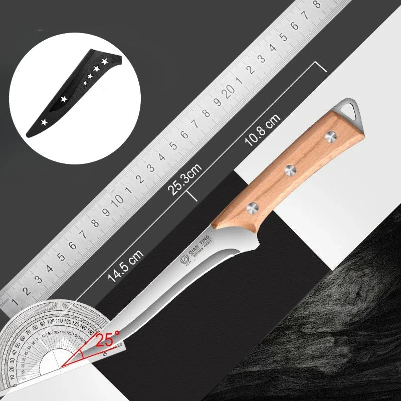 High Hardness Stainless Steel Boning Knife | Sharp Chef Butcher Kitchen Knife