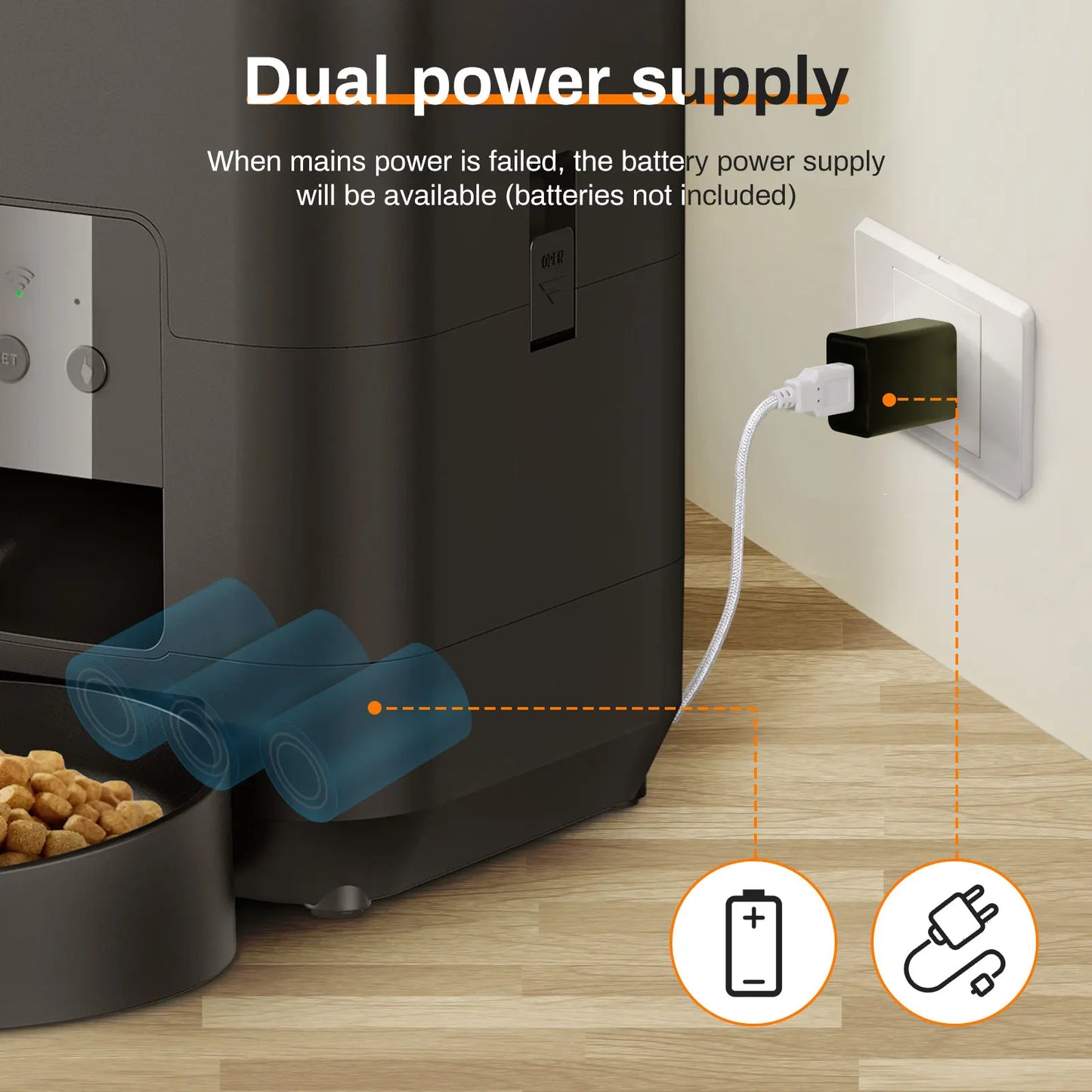 Smart Automatic Pet Feeder | Timed Food Dispenser for Dogs