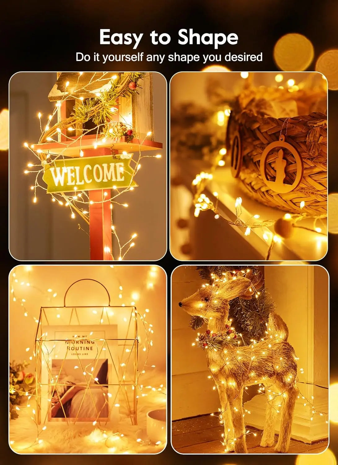 USB LED Firecracker String Fairy Lights | Remote Control Garland for Party & Garden