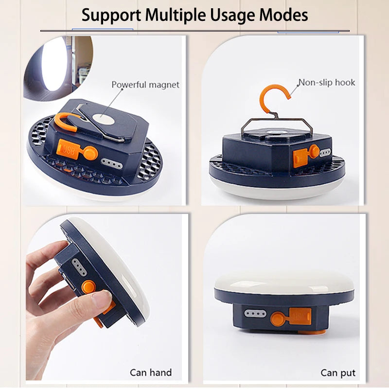 Rechargeable Portable Camping Lantern | Emergency LED Tent Light & Flashlight