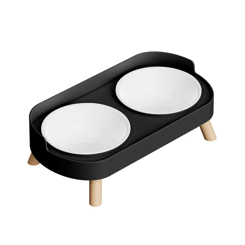 Colorful Stainless Steel Dog Double Bowl | Large Capacity Food & Water Feeder