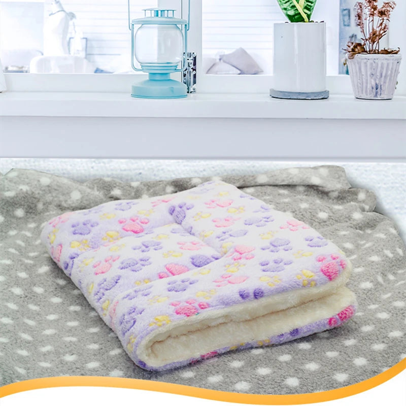 Flannel Dog Bed & Sleeping Mat | Thickened Blanket Rug for Small, Medium & Large Dogs