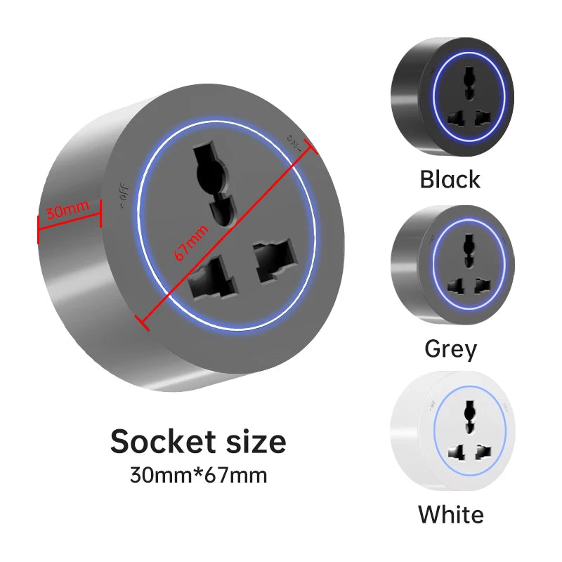 Universal Wall Power Track Socket | Removable USB Adapter Plug US EU UK FR