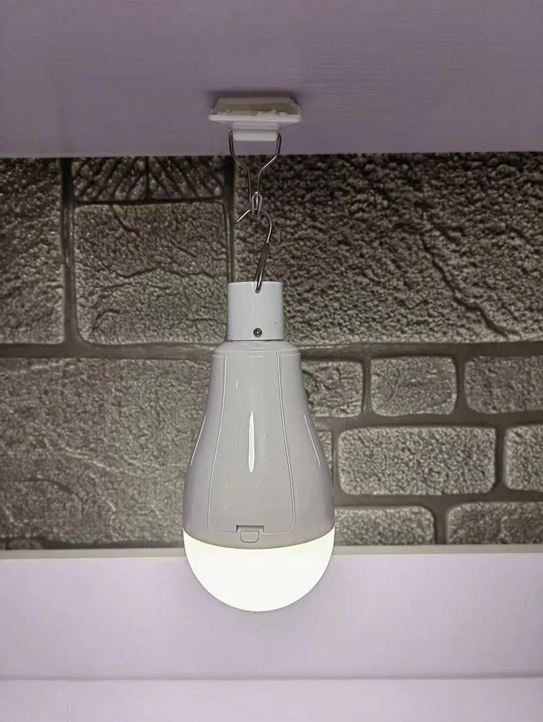 Smart Rechargeable Emergency LED Bulb | Flicker-Free Detachable Hook Light