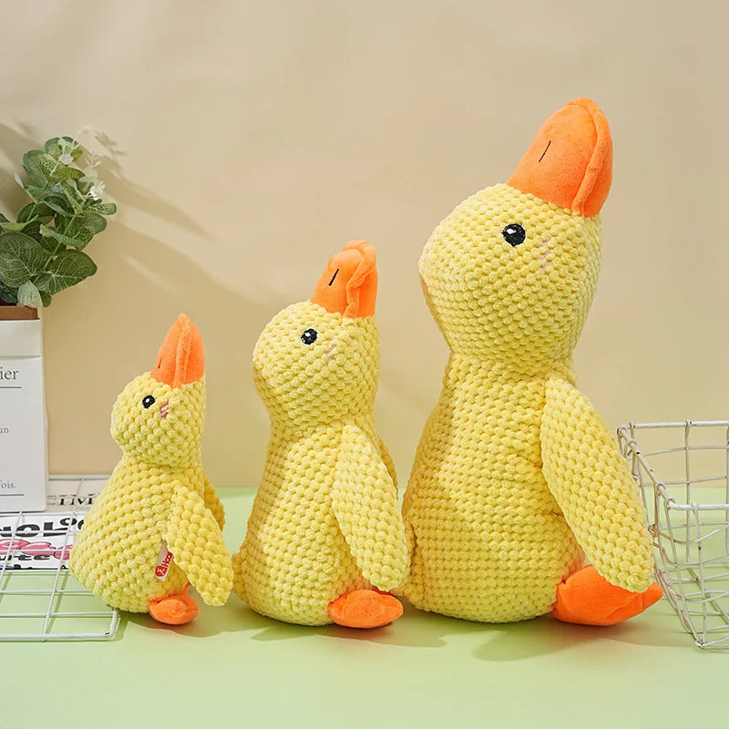 Plush Squeaky Duck Dog Toy | Bite Resistant Teeth Grinding Toy for Dogs