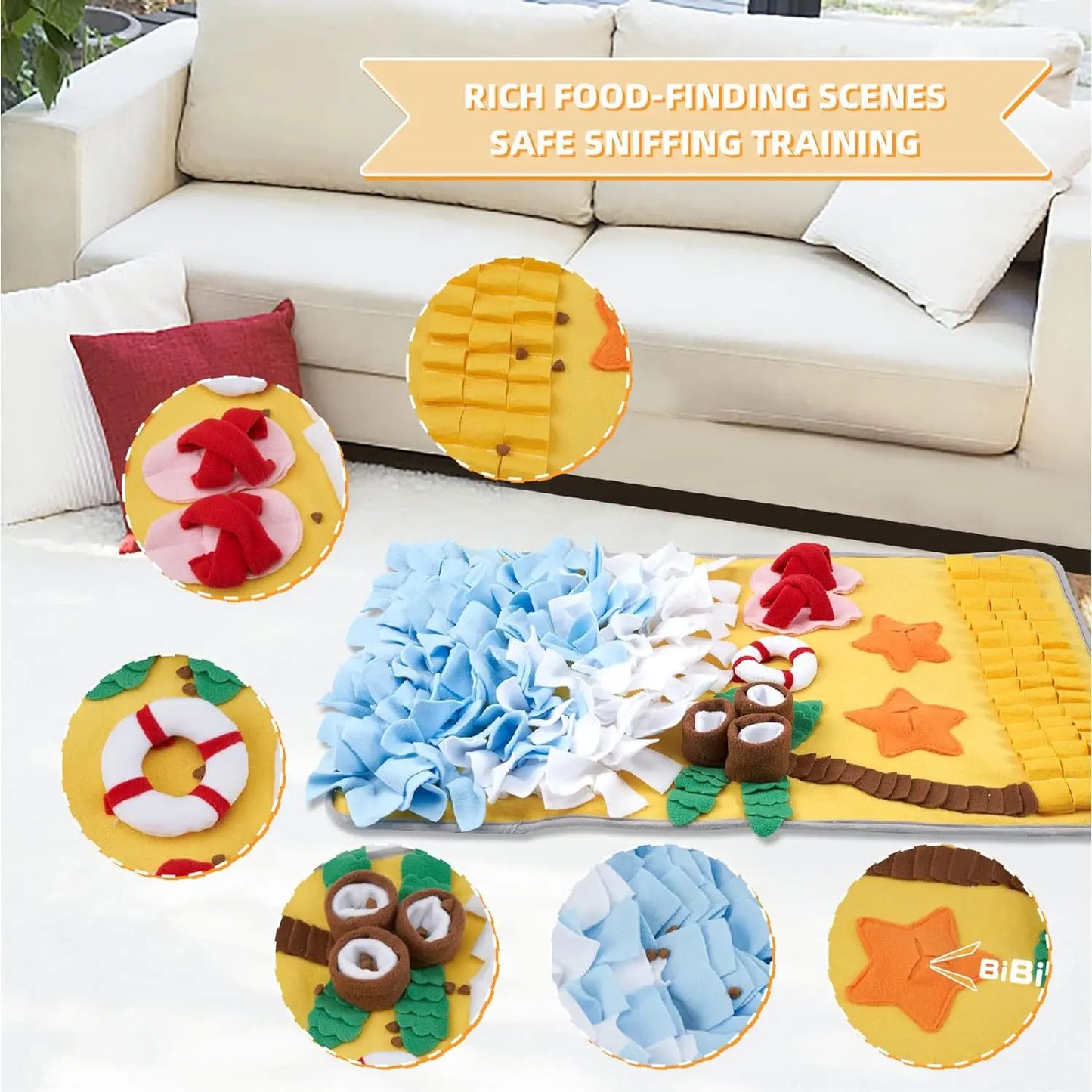 Dog Sniffing Mat & Slow Feeder Blanket | Anti-Boredom Training Toy