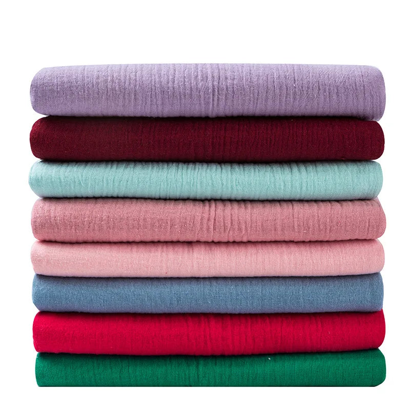 100% Cotton Double Gauze Fabric | DIY Sewing Material for Bedding & Towels