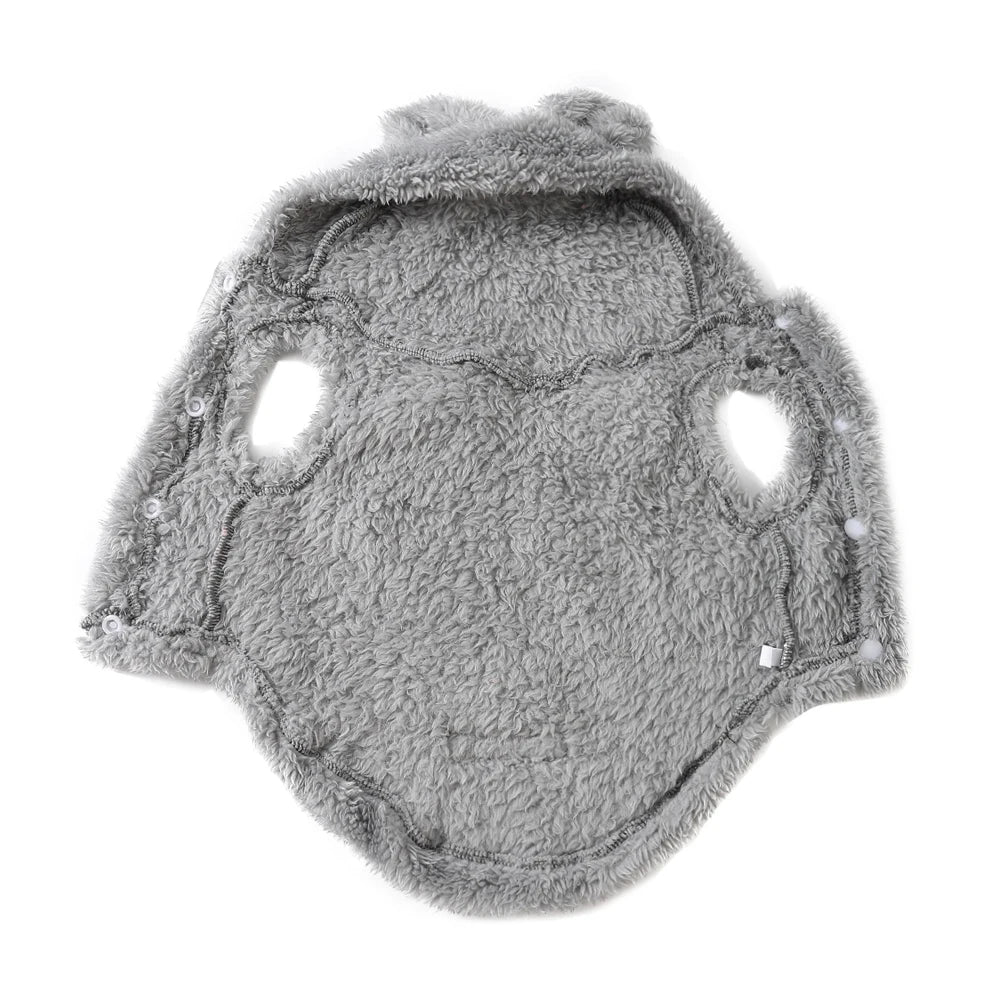 Soft Fleece Dog Hoodie Jacket | Warm Autumn Winter Coat for Small & Medium Dogs