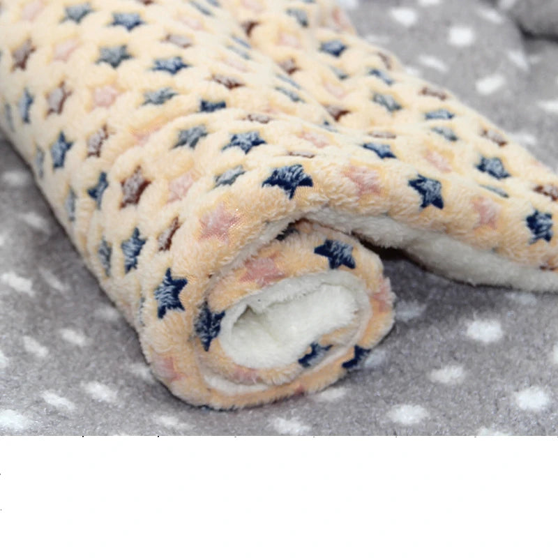 Flannel Dog Bed & Sleeping Mat | Thickened Blanket Rug for Small, Medium & Large Dogs