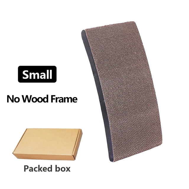 3-in-1 Wood Cat Scratch Board Bed | Vertical Nail Grinding Scraper Mat