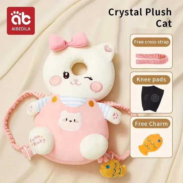 Baby Head Protection Headrest Cushion | Newborn Safety Pillow for Kids Bedding