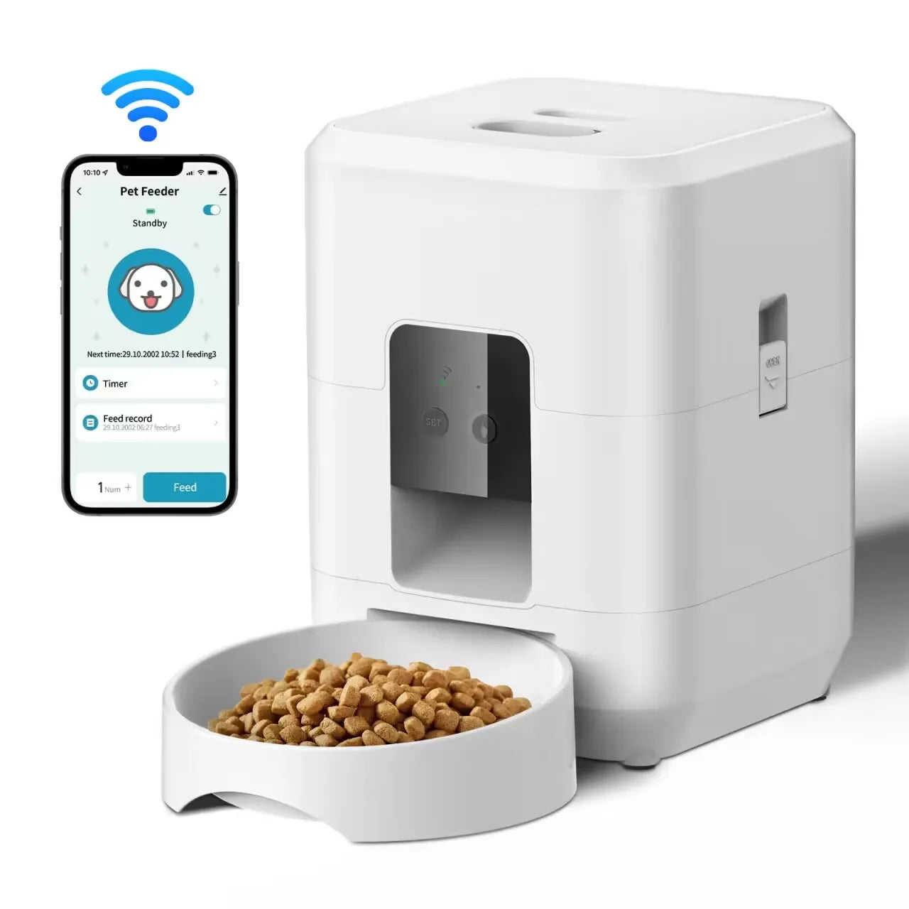 Smart Automatic Pet Feeder | Timed Food Dispenser for Dogs