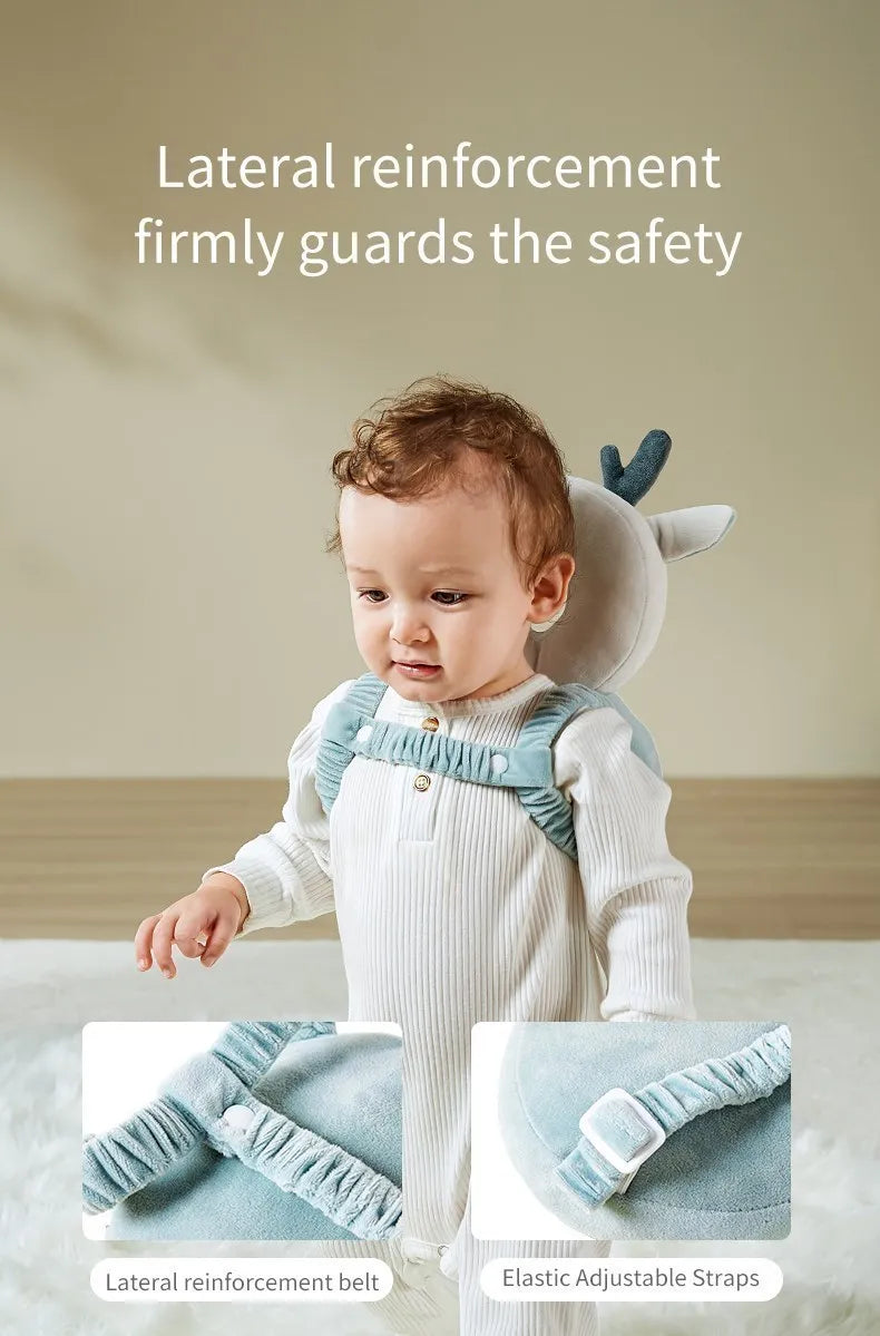 Baby Head Protection Headrest Cushion | Newborn Safety Pillow for Kids Bedding