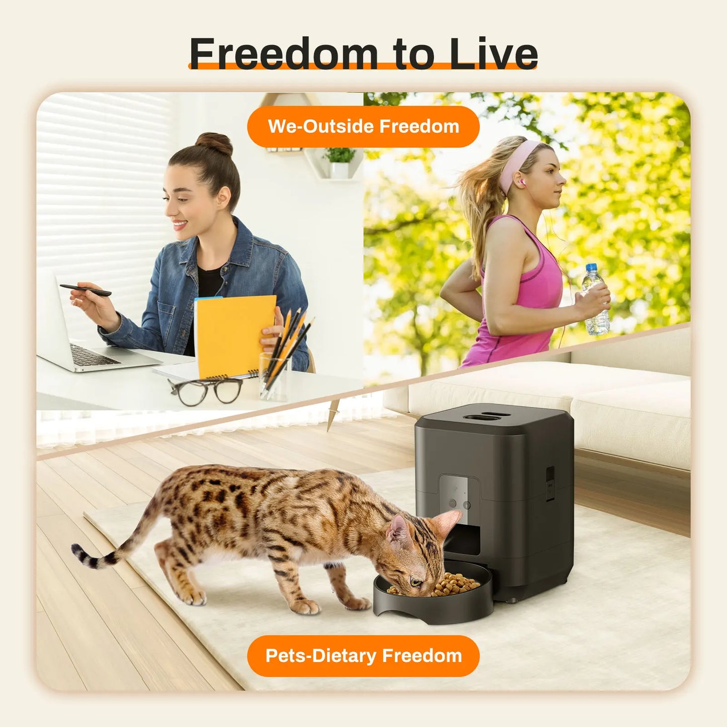 Smart Automatic Pet Feeder | Timed Food Dispenser for Dogs