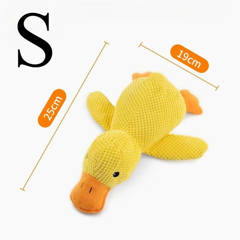 Plush Squeaky Duck Dog Toy | Bite Resistant Teeth Grinding Toy for Dogs