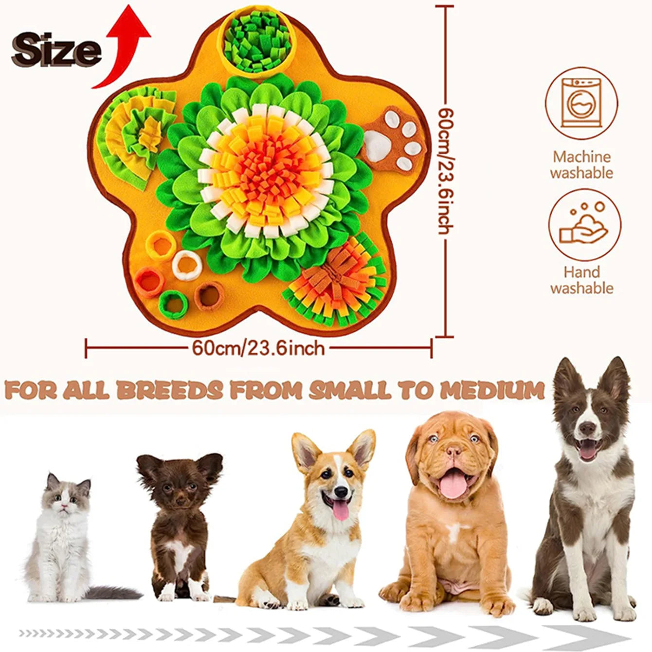 Dog Sniffing Mat & Slow Feeder Blanket | Anti-Boredom Training Toy