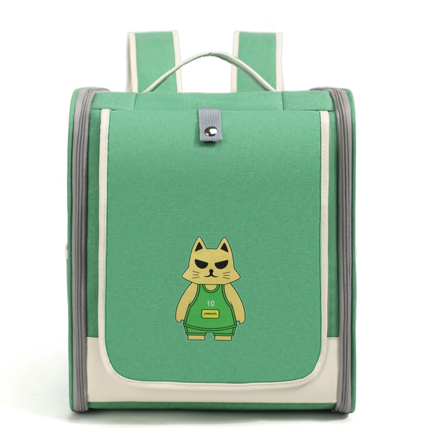 Fashionable Pet Backpack Carrier | Spacious & Breathable Bag for Cats & Dogs