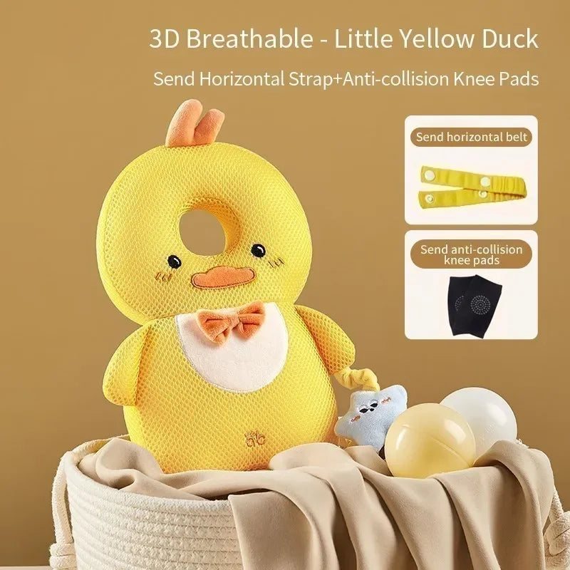 Baby Head Protection Headrest Cushion | Newborn Safety Pillow for Kids Bedding