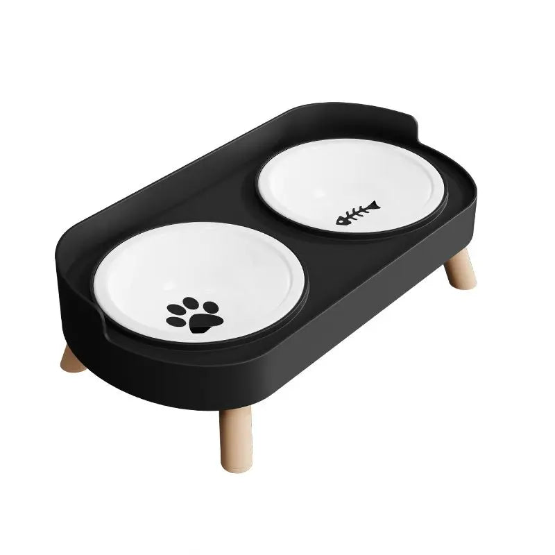 Colorful Stainless Steel Dog Double Bowl | Large Capacity Food & Water Feeder