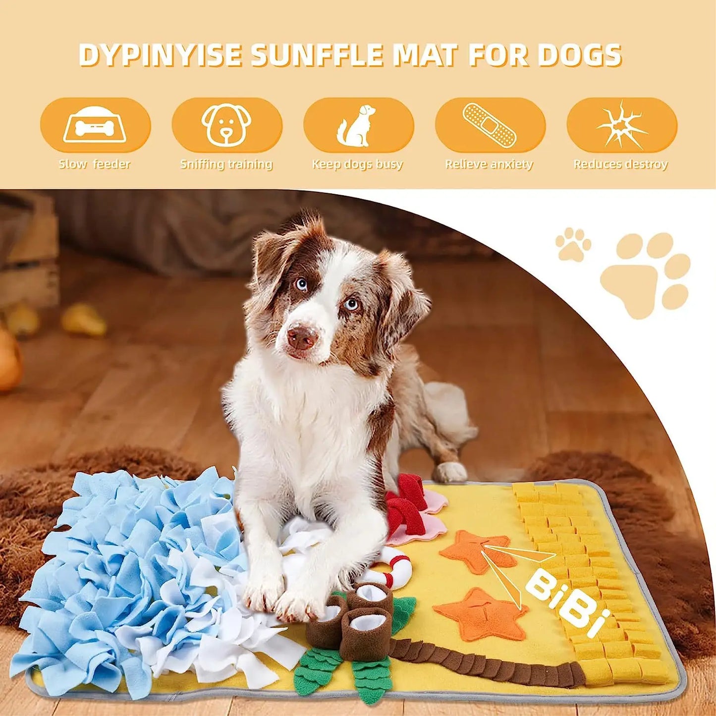 Dog Sniffing Mat & Slow Feeder Blanket | Anti-Boredom Training Toy