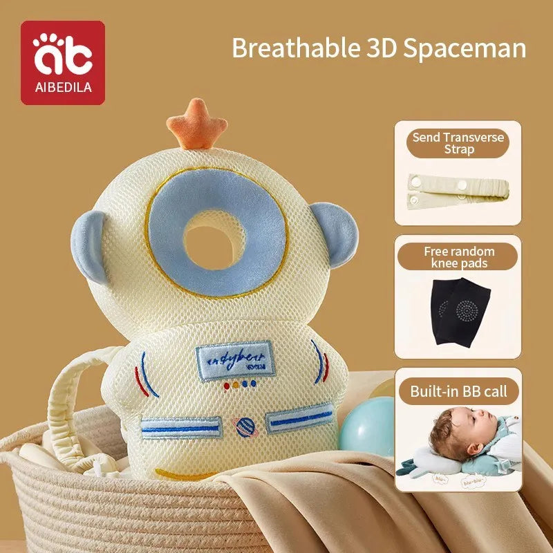 Baby Head Protection Headrest Cushion | Newborn Safety Pillow for Kids Bedding