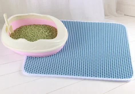 Waterproof Double Layer Cat Litter Mat | Non-Slip Washable Sand Pad with Gift