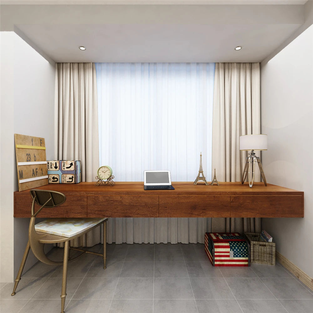 PVC Self-Adhesive Waterproof Wallpaper Roll | Wood Grain Vinyl Sticker for Home Decor