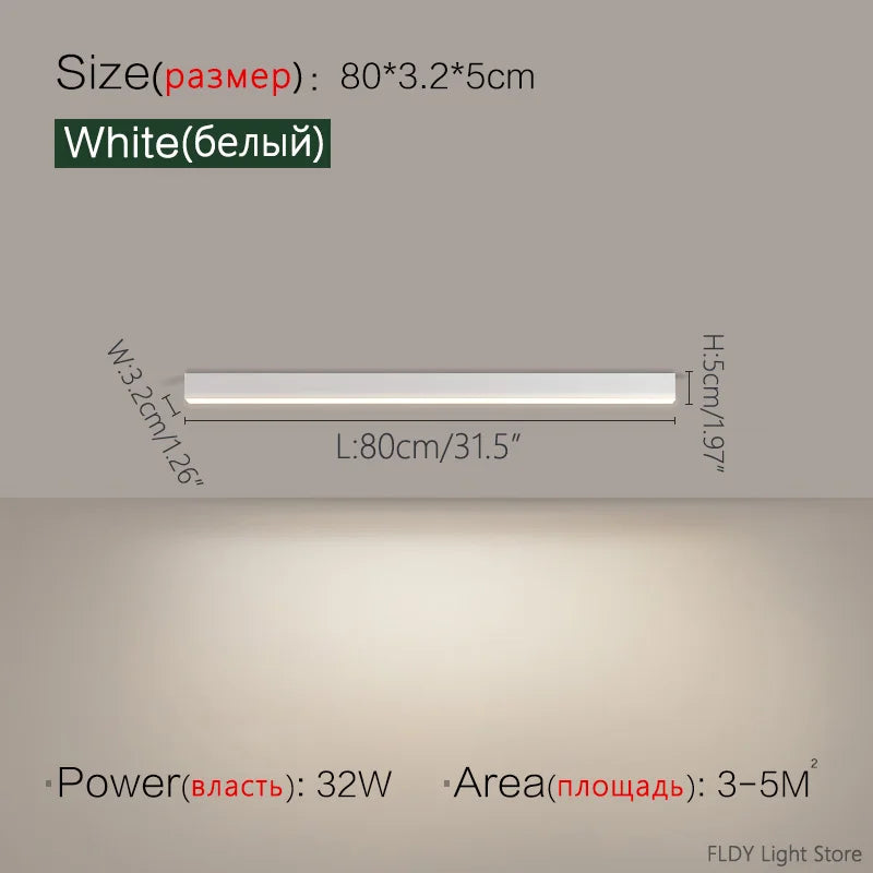 Nordic Modern LED Ceiling Strip Light | Kitchen & Bedroom – Salexe