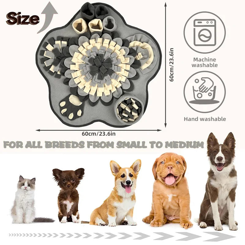 Dog Sniffing Mat & Slow Feeder Blanket | Anti-Boredom Training Toy