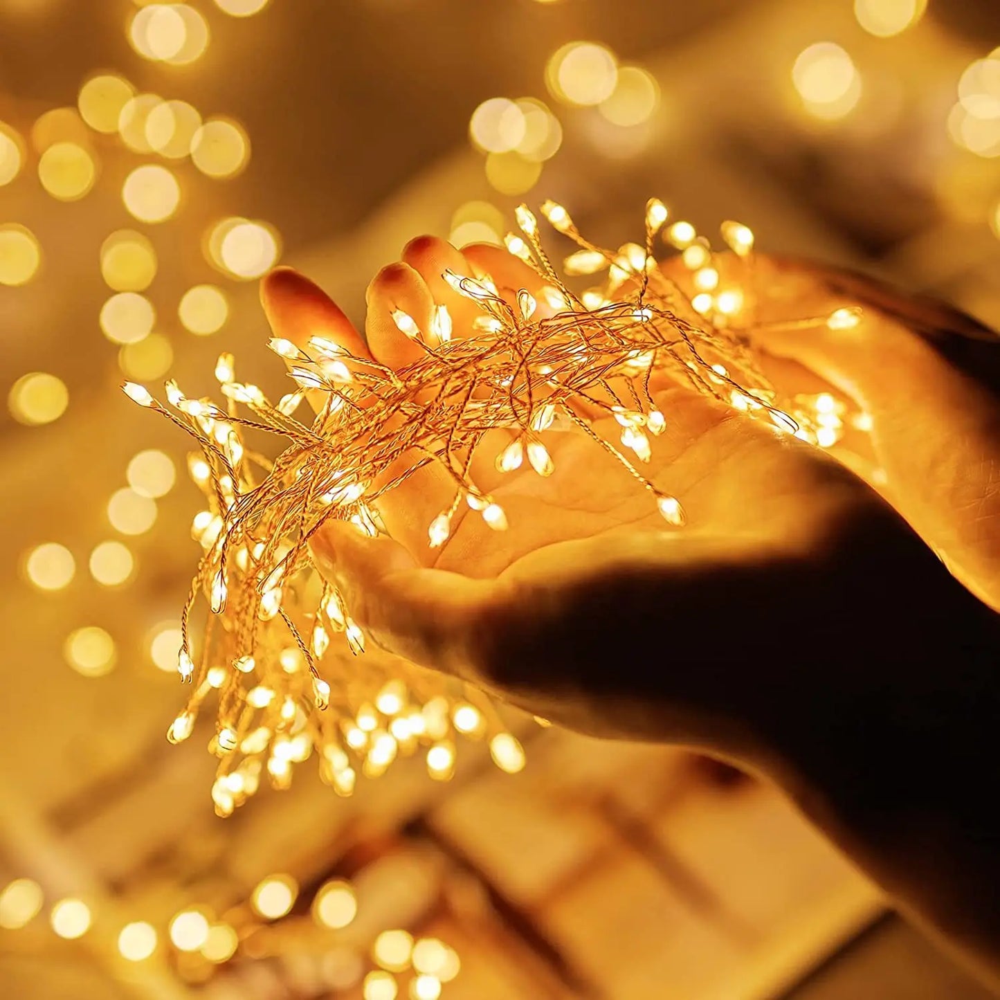 USB LED Firecracker String Fairy Lights | Remote Control Garland for Party & Garden