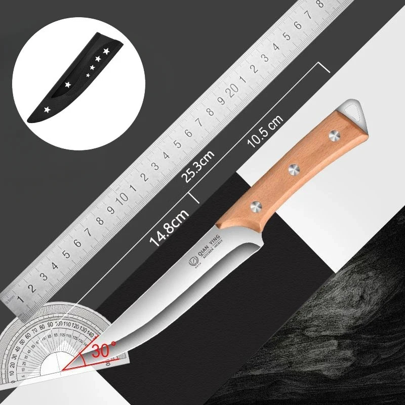High Hardness Stainless Steel Boning Knife | Sharp Chef Butcher Kitchen Knife