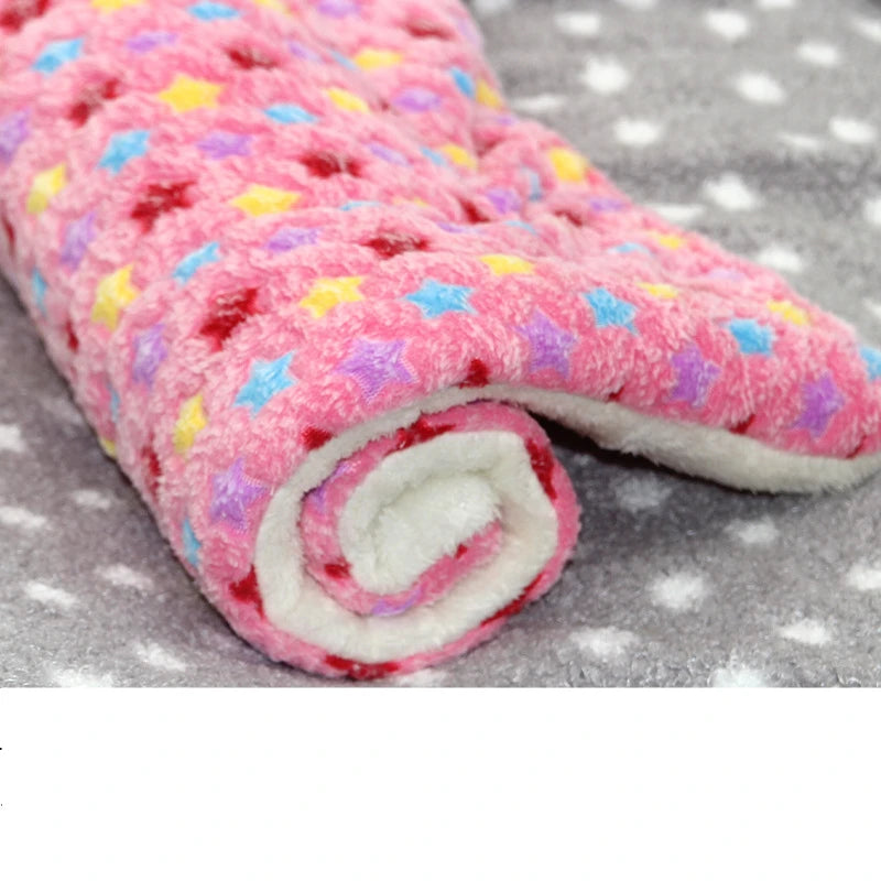Flannel Dog Bed & Sleeping Mat | Thickened Blanket Rug for Small, Medium & Large Dogs